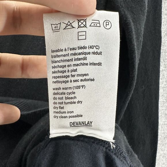 Lacoste Womens Cardigan Size 36 Black Button Up Long Sleeve Sweater - Picture 12 of 12